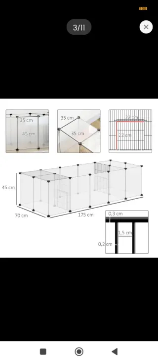 Parco modulare per animali domestici