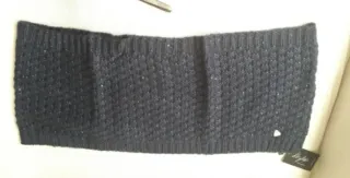 Scaldacollo blu con glitter Kayya