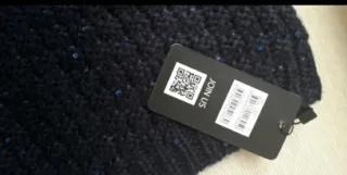 Scaldacollo blu con glitter Kayya