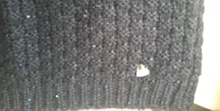 Scaldacollo blu con glitter Kayya