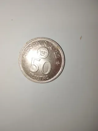 Moneda Plata de 50 Pesetas 1982