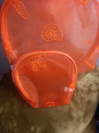 Neceser de playa o piscina naranja