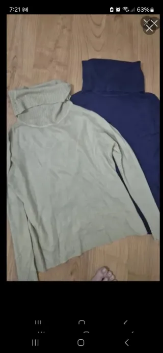 Lote 2 jerséis cuello alto Antea talla 44