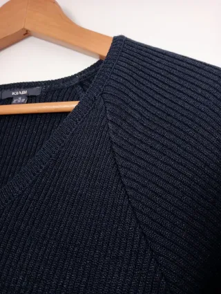 2€Jersey KIABI azul con brillos talla M