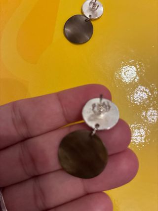 Pendientes Plata Teal