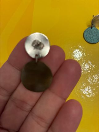 Pendientes Plata Teal