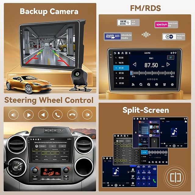 AutoRadio Hikity Android 15 4+128GB 9'' Citroen