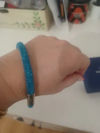 Pulsera/Collar Infinito Swarovski Azul