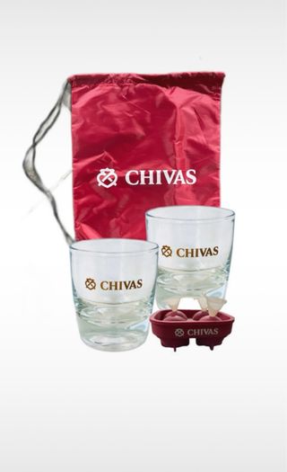 Set 2 Bicchieri Chivas + Ice Mold