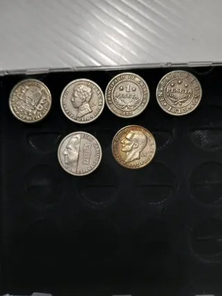 Lote 6 Monedas Peseta y Euro