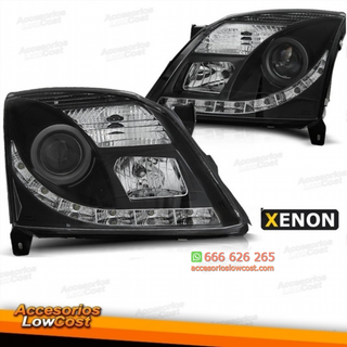 FAROS OPEL VECTRA C 02-05 TRU DRL XENON FONDO NEG
