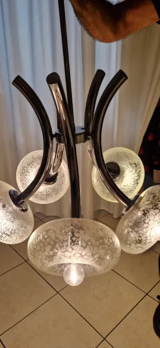 Lampadario vintage anni '70 design moderno