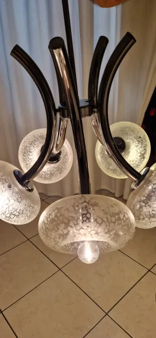 Lampadario vintage anni '70 design moderno