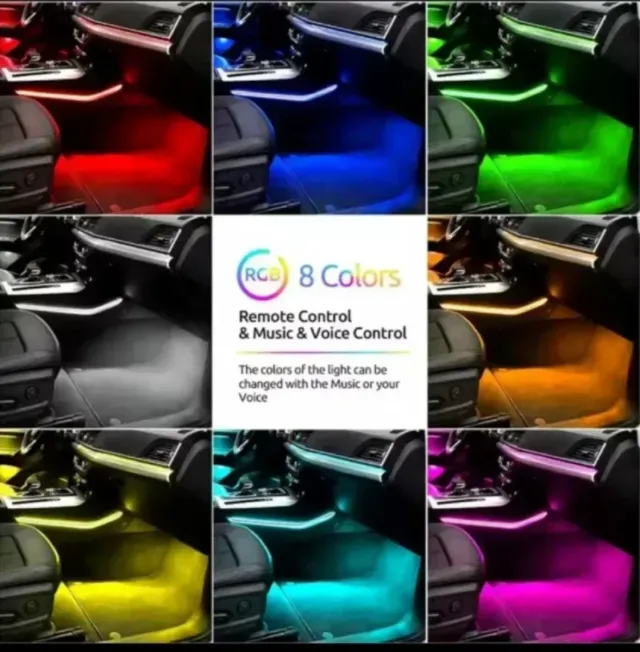 Kit Luces LED Interior Coche RGB Música