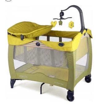 Cuna de viaje plegable con cambiador