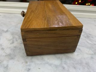 Cassettina in legno vintage con serratura