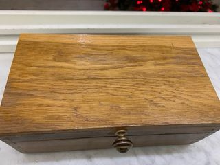 Cassettina in legno vintage con serratura