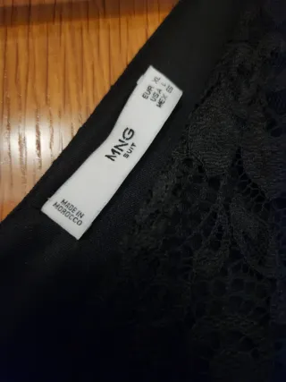 Vestido Negro Mango Talla xl