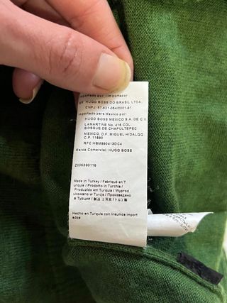 Maglioncino Hugo Boss Pura Lana Merino Verde