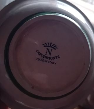 Lavabo lavamano in metallo e ceramica con specchio