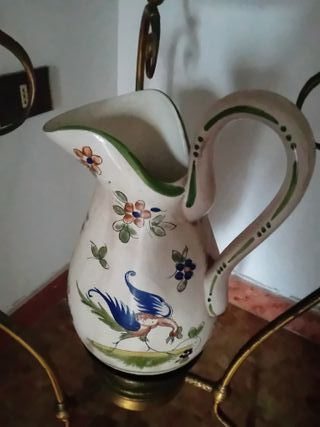 Lavabo lavamano in metallo e ceramica con specchio