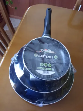 Set 3 Padelle per tutti i tipi di fuoco