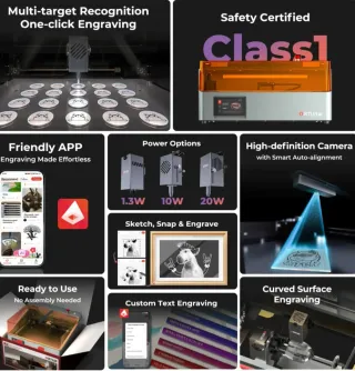 Grabadora Láser Ortur R2 2 modulos