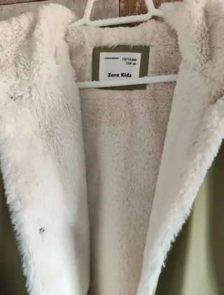 Abrigo Zara Kids beige niña 13/14 años
