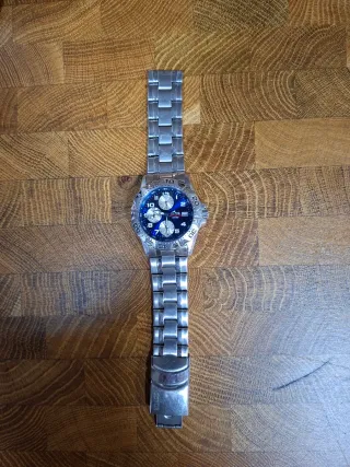 Reloj Lotus Cronógrafo Azul y Plateado