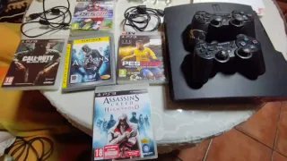 Consola PlayStation 3 Negra + 5 Juegos