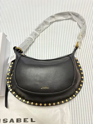 Bolso Isabel Marant Negro Dorado Tachuelas