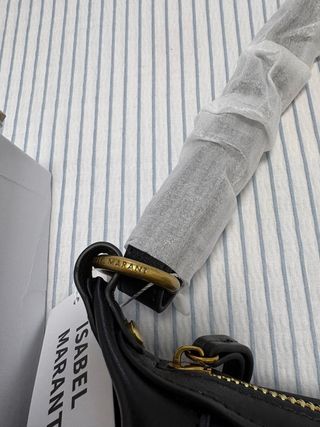 Bolso Isabel Marant Negro Dorado Tachuelas