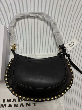 Bolso Isabel Marant Negro Dorado Tachuelas
