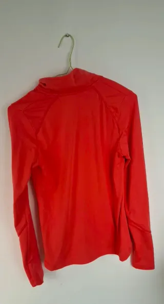 Sudadera Crivit roja cremallera