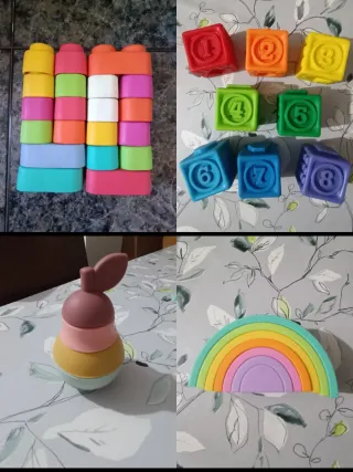 Lote Juguetes Bebé Bloques y Más