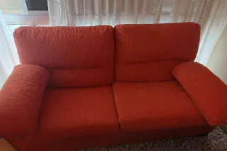 Sofá 2/3 plazas naranja pana.
