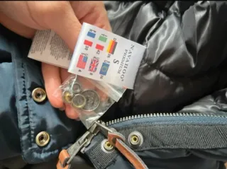 Abrigo acolchado mujer azul talla S Marca Alemana