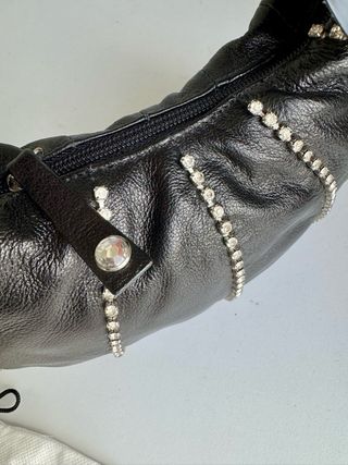 Borsa Gai Mattiolo nera con strass