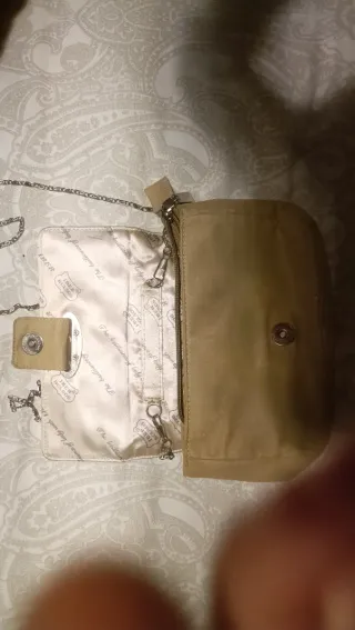 Bolso fiesta antelina beige