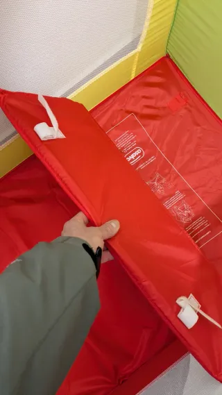 Cuna de viaje plegable multicolor