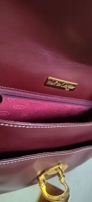 Bolso Cartier Must burdeos bandolera