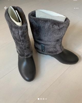 Botas de agua forradas grises