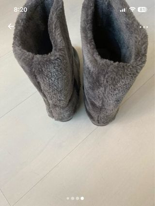 Botas de agua forradas grises