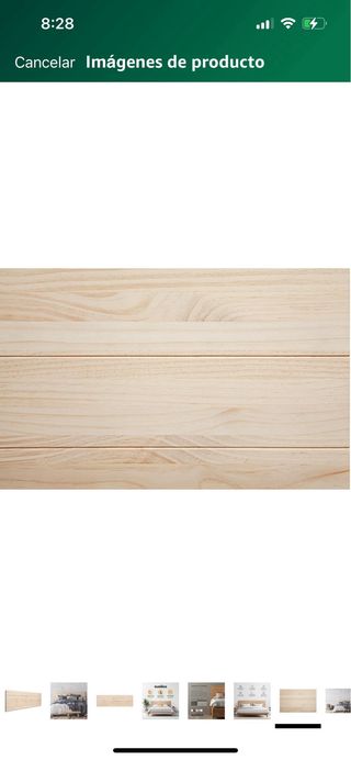 Cabecero de madera de pino