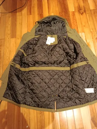 Parka verde talla S nueva con etiquetas