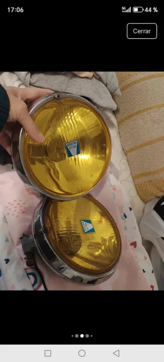 Faros Antiniebla Vintage Hella Amarillos