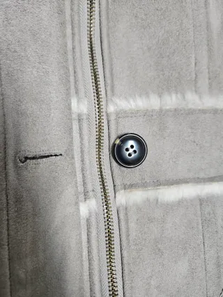 Abrigo Sfera pelo sintético gris Talla S