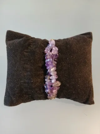 Pulsera piedras naturales amatista y citrino