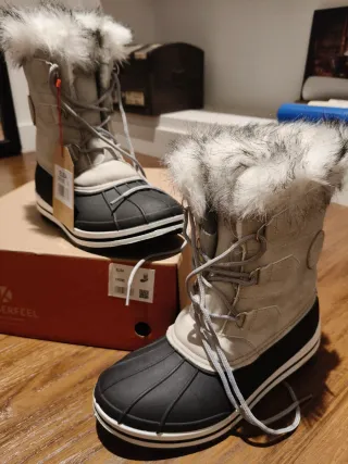 Botas de montaña apreski beige y negras T38-T37