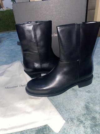 Botines Massimo Dutti Piel Negro
